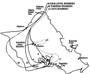 Map of attack